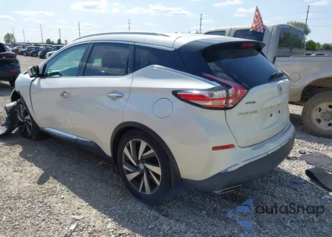 2015 Nissan Murano Platinum из США, поврежденный, VIN 5N1AZ2MH3FN221671